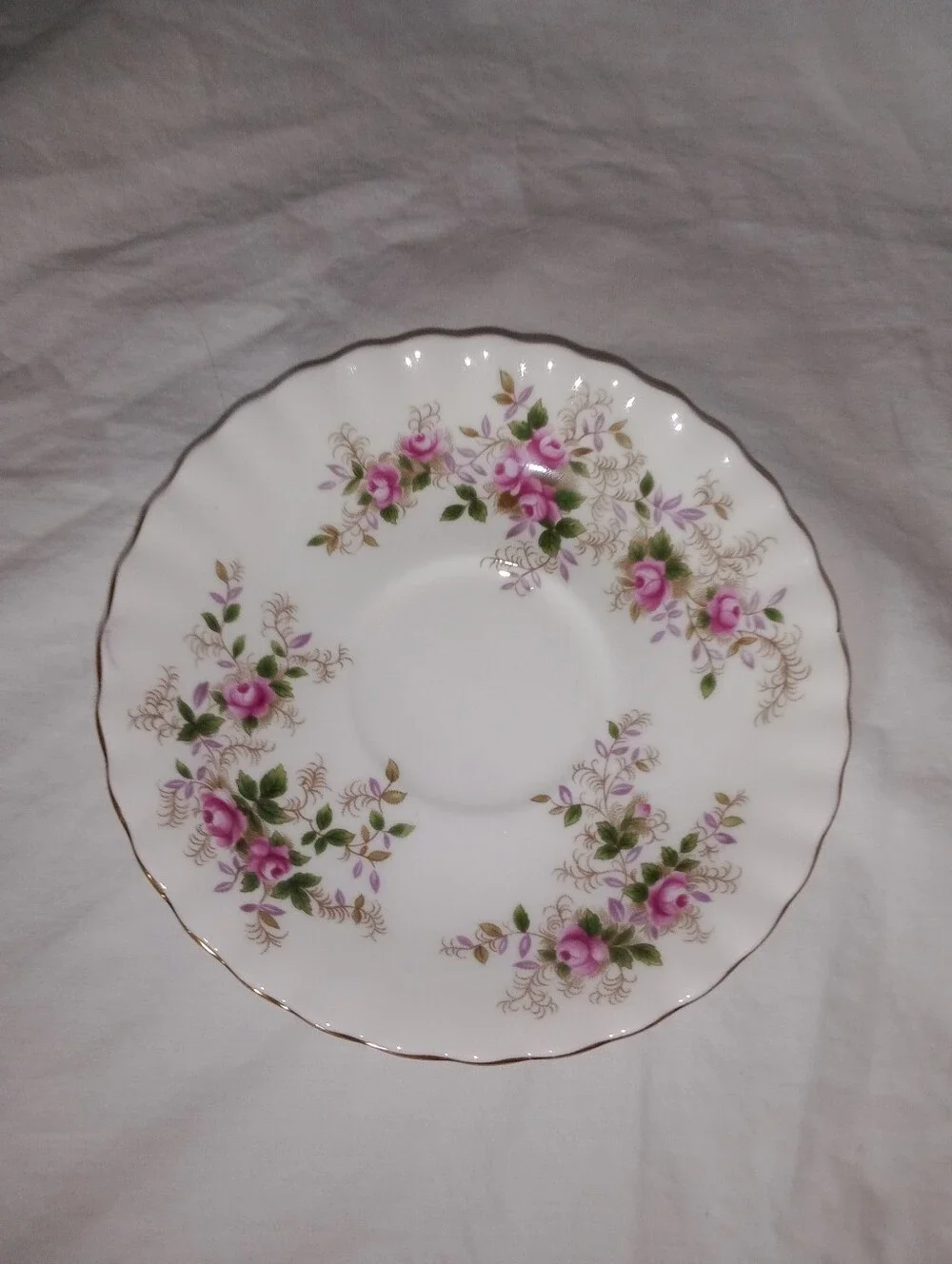 Vintage Lavender Rose Tea Cup Saucer Replacement Bone China Royal Albert England